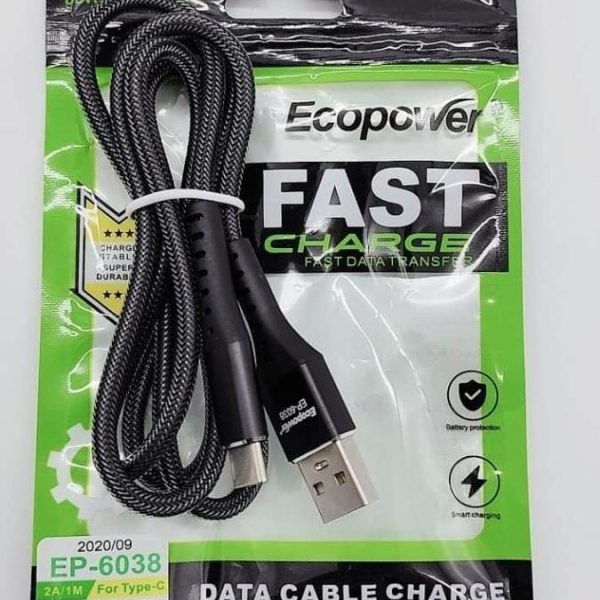 Cable USB Ecopower Tipo C.