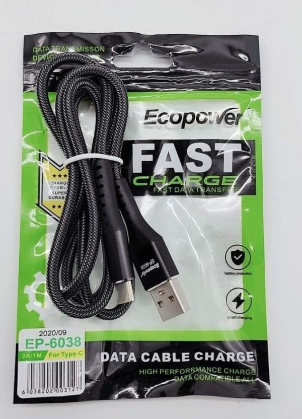 Cable USB Ecopower Tipo C.